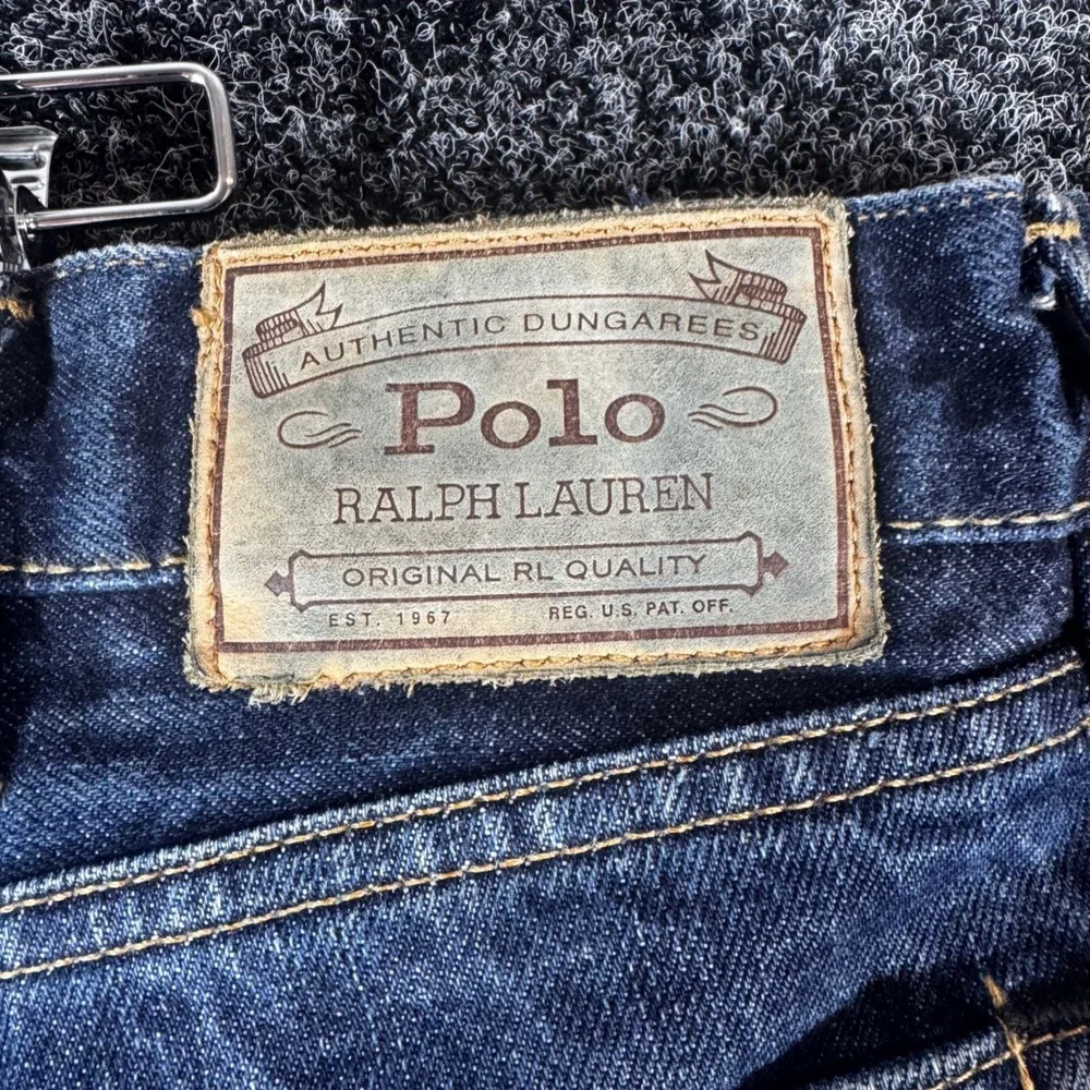 Polo Ralph Lauren Authentic Dungarees Dark Wash Straight Leg Jeans Mens 40x32